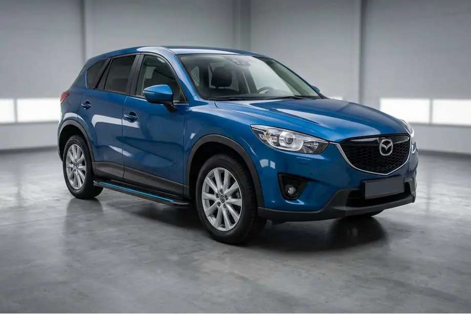 Mazda CX-5 2012–2017 Maya Blue sidesteps (2 stuks, aluminium) Image