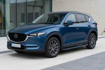 Mazda CX-5 2017–2025 Maya Blue sidesteps (2 stuks, aluminium) foto 1
