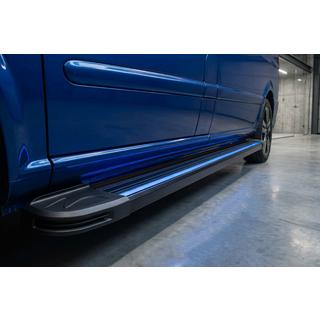 Zijtreden Maya Blue-Black (2 st., aluminium) foto 1