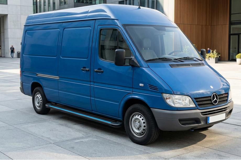 Mercedes Sprinter W901/902/903/904/905 1995–2006 Maya Blue sidesteps (2 stuks, aluminium) Image