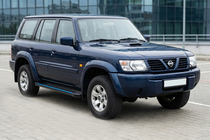Nissan Patrol Y61 1997–2011 Maya Blue sidesteps (2 stuks, aluminium) foto 1