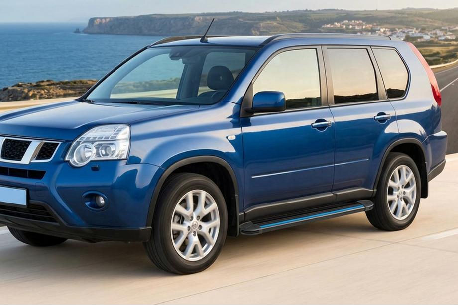 Nissan X-trail T31 2007–2014 Maya Blue sidesteps (2 stuks, aluminium) Foto 1