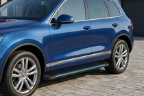 Porsche Cayenne 2003–2010 Maya Blue sidesteps (2 stuks, aluminium) foto 1