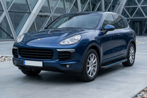 Porsche Cayenne 2010–2017 Maya Blue sidesteps (2 stuks, aluminium) foto 1