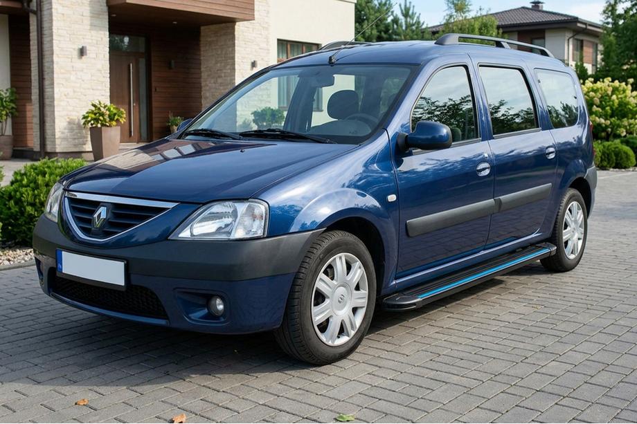 Renault Logan MCV 2005–2013 Maya Blue sidesteps (2 stuks, aluminium) Image
