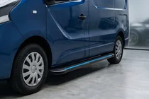 Renault Trafic 2001–2015 Zijtreden Maya Blue-Black (2 st., aluminium) foto 1