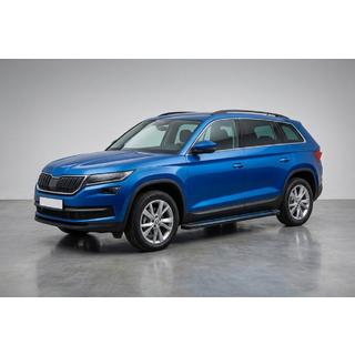 Maya Blue sidesteps (2 stuks, aluminium) Skoda Kodiaq 2016–2023 foto 1