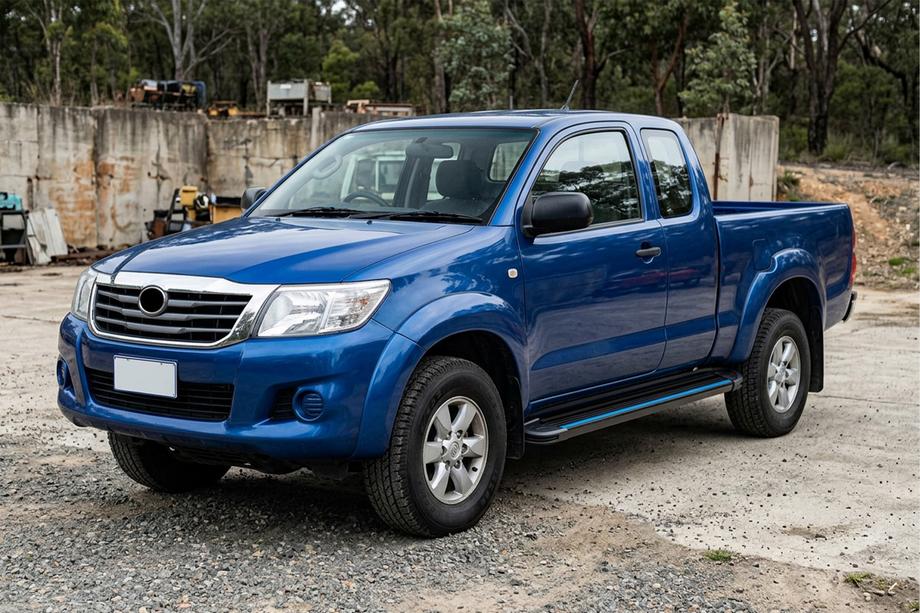 Toyota Hilux 2006–2015 Maya Blue sidesteps (2 stuks, aluminium) Image
