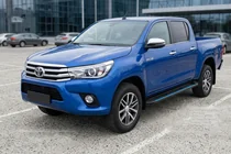 Toyota Hilux 2015– Maya Blue sidesteps (2 stuks, aluminium) foto 1