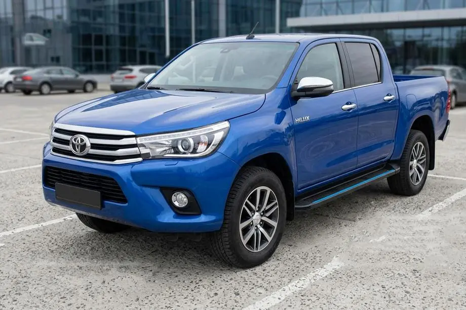 Toyota Hilux 2015– Maya Blue sidesteps (2 stuks, aluminium) Image