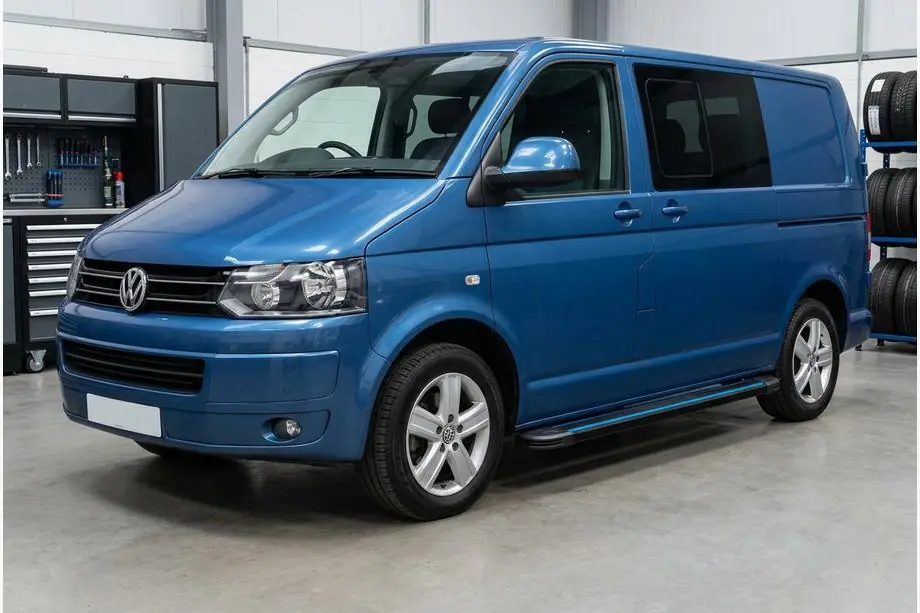Volkswagen T5 2010–2015 Maya Blue sidesteps (2 stuks, aluminium) Image