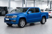 Volkswagen Amarok 2010–2022 Zijtreden Maya Blue-Black (2 st., aluminium) foto 1