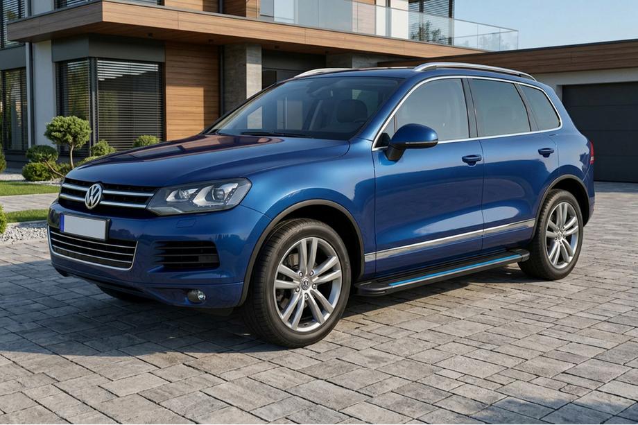 Volkswagen Touareg 2010–2018 Maya Blue sidesteps (2 stuks, aluminium) Image
