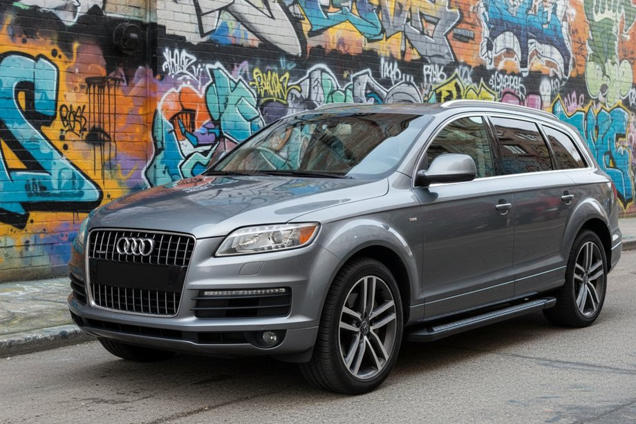 Audi Q7 2005–2015 Side steps New Vision Black (2 stuks, aluminium) Image