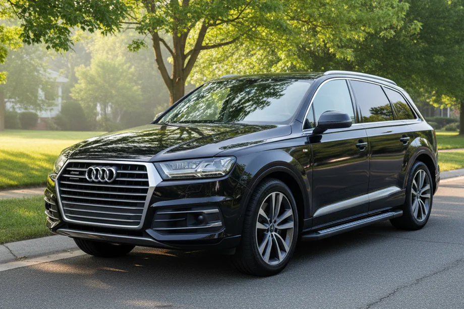 Audi Q7 2015–2026 Side steps New Vision Black (2 stuks, aluminium) Image