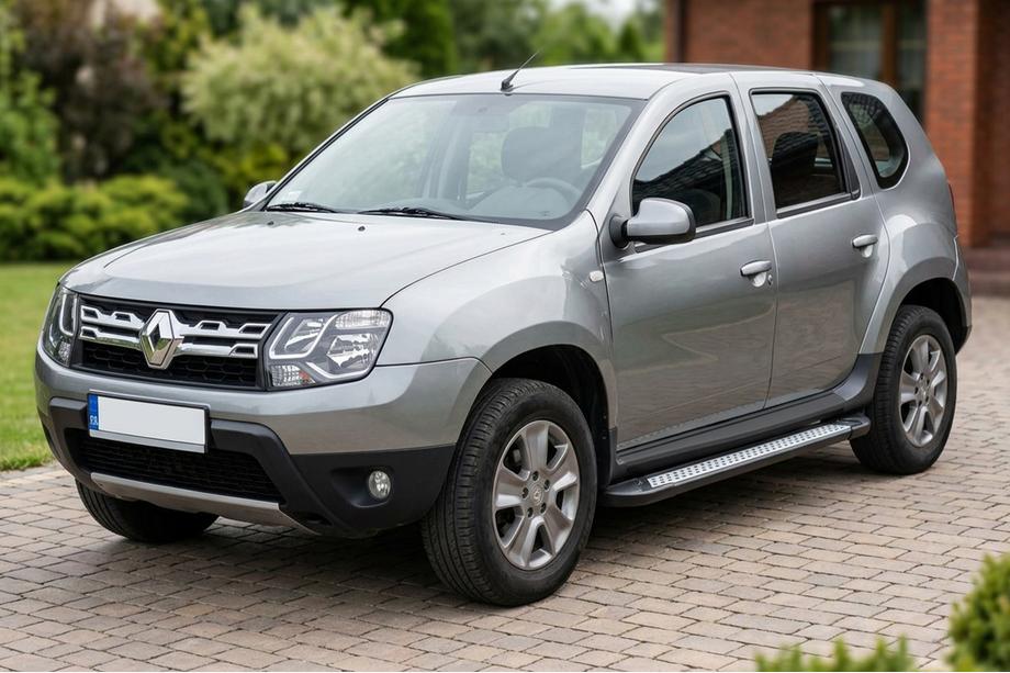 Dacia Duster 2008–2018 Side steps New Vision Black (2 stuks, aluminium) Image