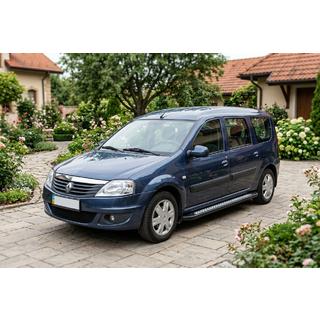Side steps New Vision Black (2 stuks, aluminium) Dacia Logan MCV 2004–2014 foto 1
