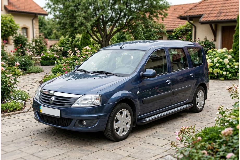 Dacia Logan MCV 2004–2014 Side steps New Vision Black (2 stuks, aluminium) Image