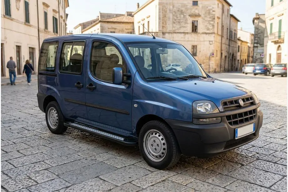 Fiat Doblo I 2005–2010 Side steps New Vision Black (2 stuks, aluminium) Image