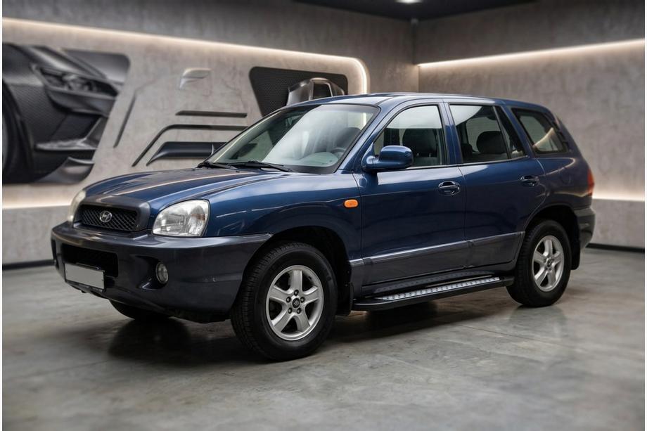 Hyundai Santa Fe 1 2000–2006 Side steps New Vision Black (2 stuks, aluminium) Image