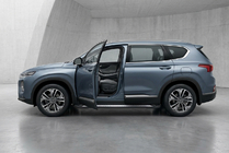 Hyundai Santa Fe 4 2018–2023 Side steps New Vision Black (2 stuks, aluminium) foto 1
