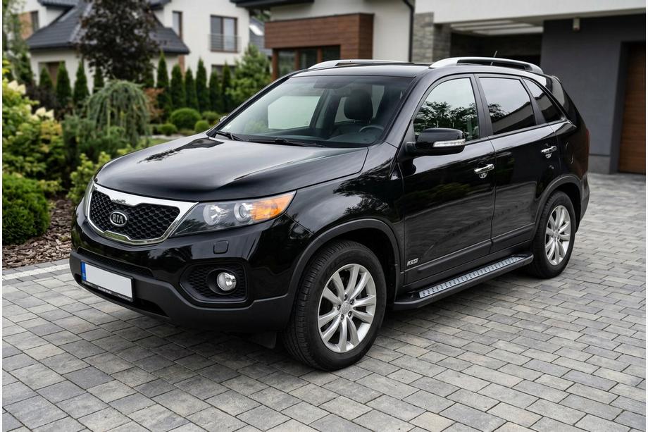 Kia Sorento II XM 2009–2014 Side steps New Vision Black (2 stuks, aluminium) 2010-2013 Image