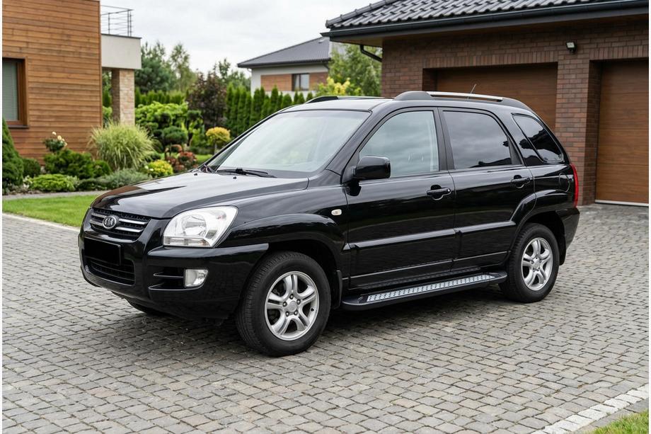 Kia Sportage 2004–2010 Zijtreden Vision New Black (2 stuks, aluminium) Foto 1