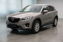 Mazda CX-5 2012–2017 Side steps New Vision Black (2 stuks, aluminium) foto 1