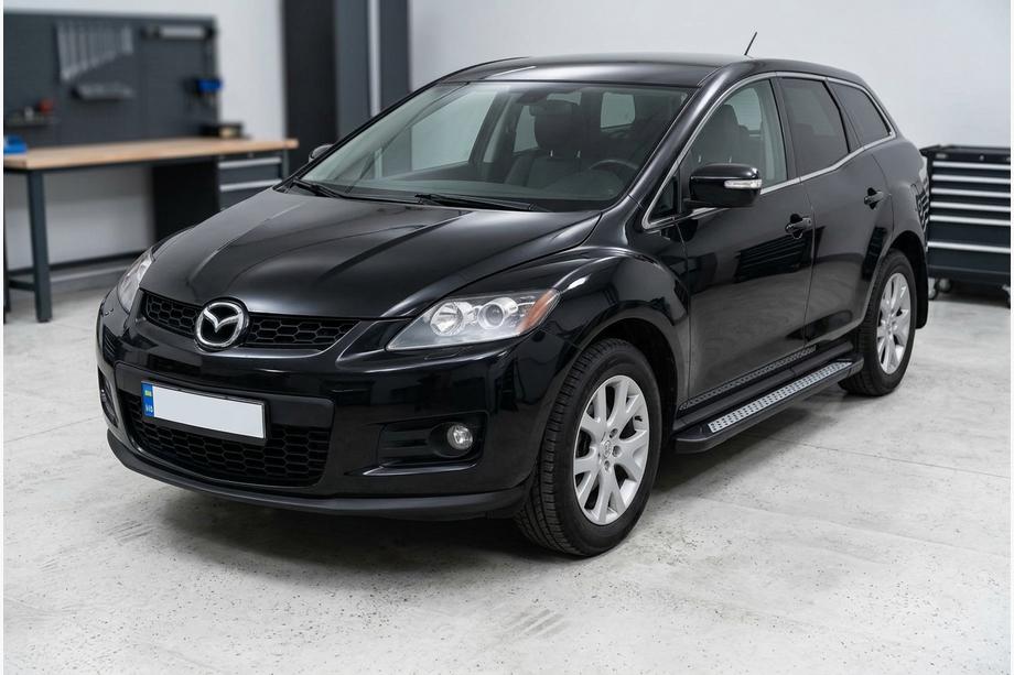 Mazda CX-7 2006–2012 Side steps New Vision Black (2 stuks, aluminium) Image