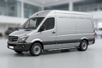 Mercedes Sprinter W906 2006–2018 Side steps New Vision Black (2 stuks, aluminium) Middellange wielbasis foto 1