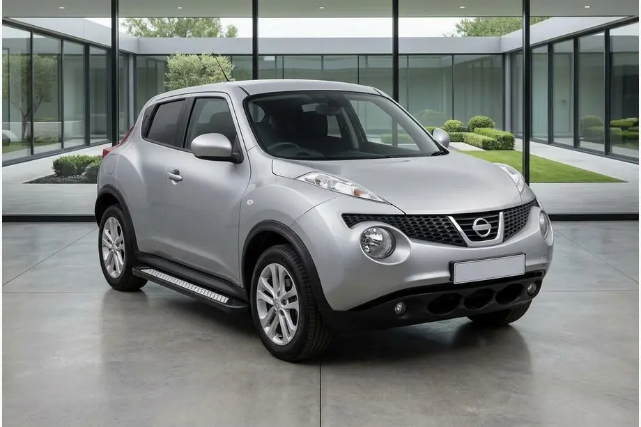 Nissan Juke 2010–2019 Side steps New Vision Black (2 stuks, aluminium) Image