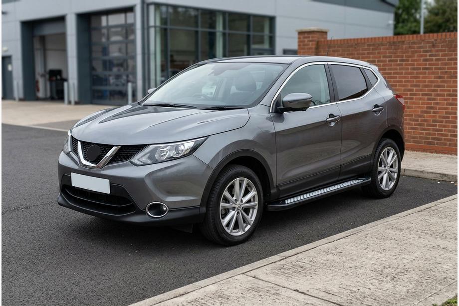 Nissan Qashqai 2014–2021 Side steps New Vision Black (2 stuks, aluminium) Image