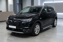 Opel Grandland X 2017– Side steps New Vision Black (2 stuks, aluminium) foto 1