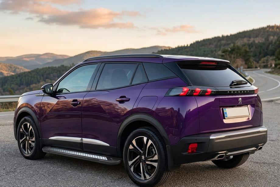 Peugeot 3008 2016–2023 Side steps New Vision Black (2 stuks, aluminium) Image