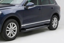 Porsche Cayenne 2003–2010 Side steps New Vision Black (2 stuks, aluminium) foto 1