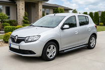 Renault Sandero 2013–2022 Side steps New Vision Black (2 stuks, aluminium) foto 1