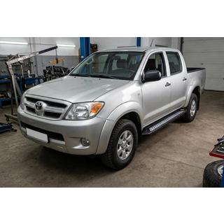 Side steps New Vision Black (2 stuks, aluminium) Toyota Hilux 2006–2015 foto 1