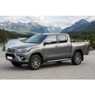 Side steps New Vision Black (2 stuks, aluminium) Toyota Hilux 2015– foto 1