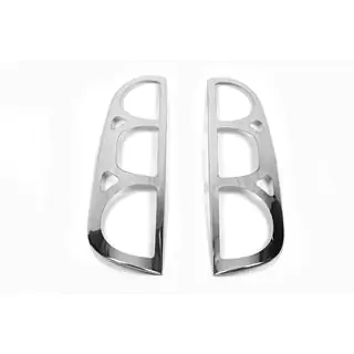 Achterlichtcovers (2 st., RVS) Fiat Doblo I 2005–2010 foto 2
