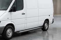 Volkswagen LT 1995–2006 Side steps New Vision Black (2 stuks, aluminium) Lange wielbasis foto 1