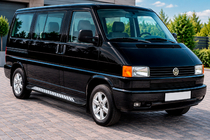 Volkswagen T4 Transporter 1990–2003 Zijtreden Vision New Black (2 stuks, aluminium) Korte wielbasis foto 1