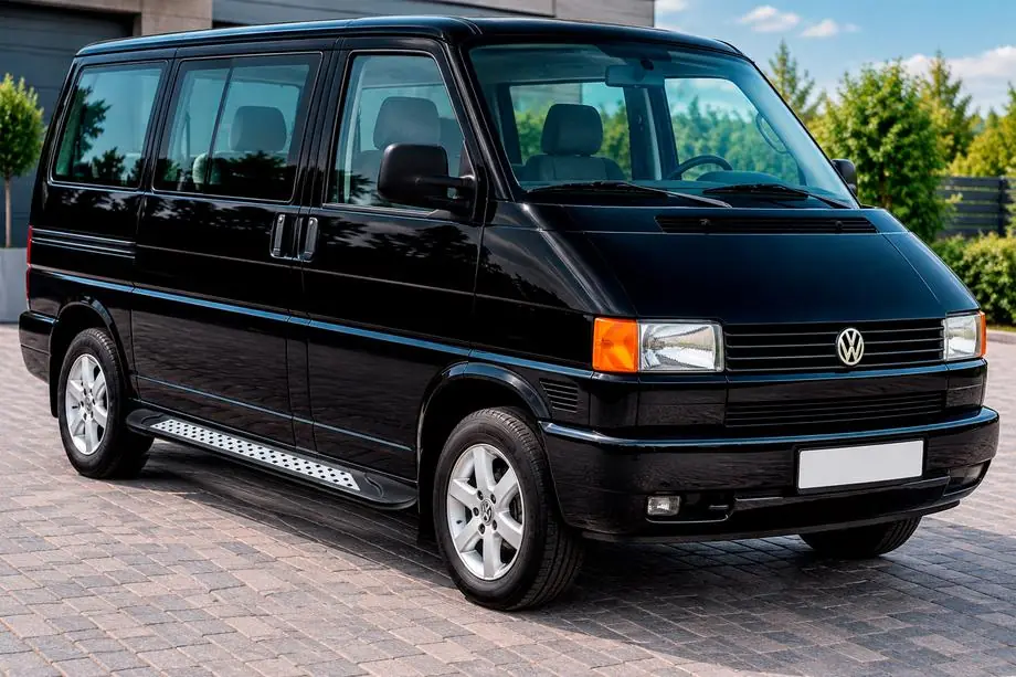 Volkswagen T4 Transporter 1990–2003 Zijtreden Vision New Black (2 stuks, aluminium) Foto 1