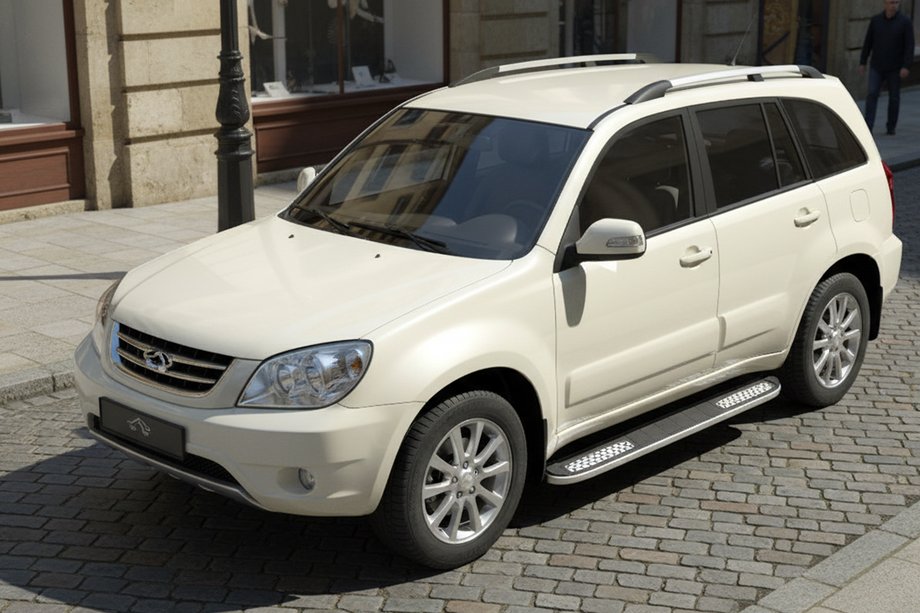 Chery Tiggo 1 2005–2016 Tayga V2 side steps (2 stuks, aluminium) Image