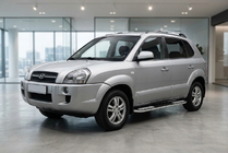 Hyundai Tucson JM 2004– Tayga V2 side steps (2 stuks, aluminium) foto 1