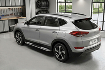 Hyundai Tucson TL 2016–2021 Tayga V2 side steps (2 stuks, aluminium) foto 1