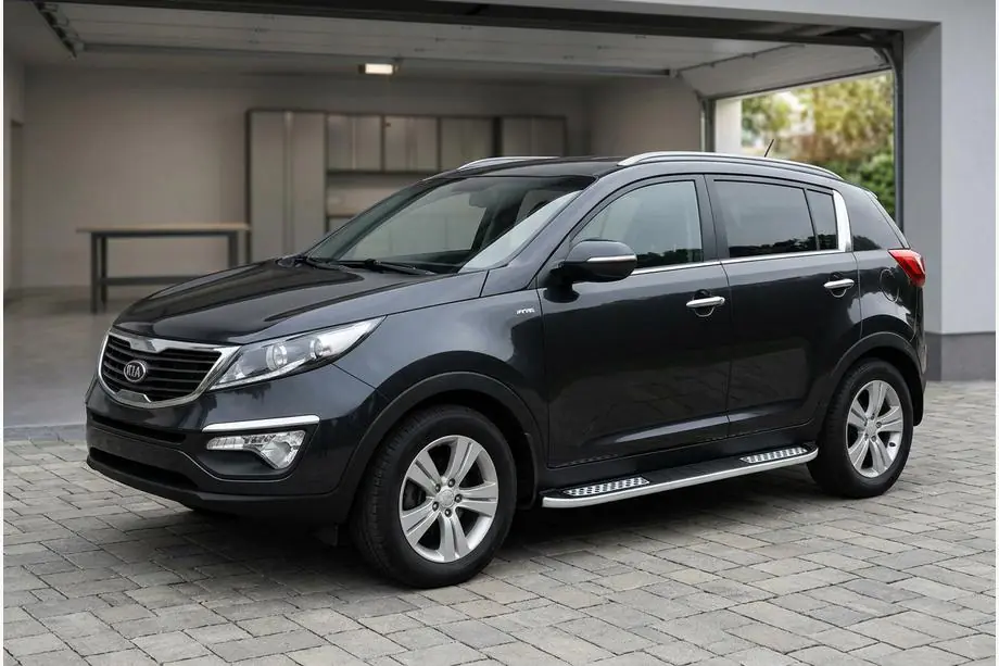 Kia Sportage 2010–2015 Tayga V2 side steps (2 stuks, aluminium) Image