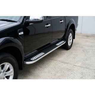 Tayga V2 side steps (2 stuks, aluminium) Mazda BT-50 2007–2012 foto 1