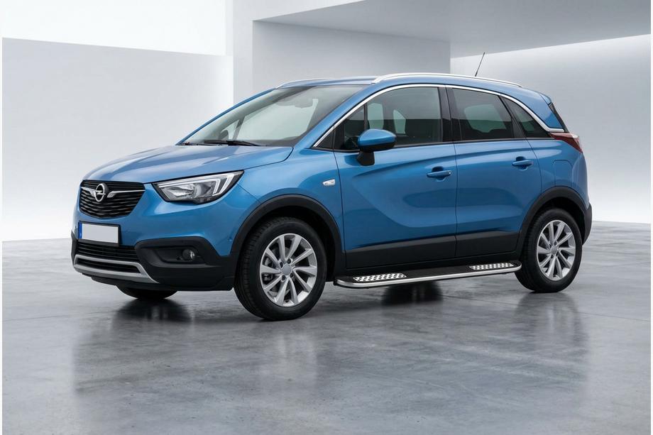 Opel Crossland X 2017–2024 Tayga V2 side steps (2 stuks, aluminium) Image