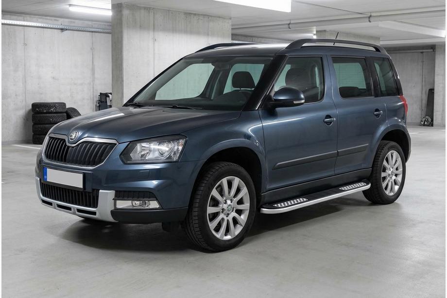 Skoda Yeti 2009–2017 Tayga V2 side steps (2 stuks, aluminium) Image