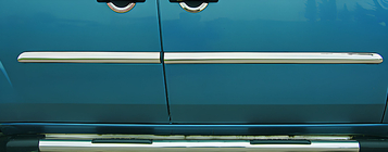 Fiat Doblo I 2001–2005 Deur sierlijst (set 4 stuks, RVS) Carmos - Turks staal foto 1